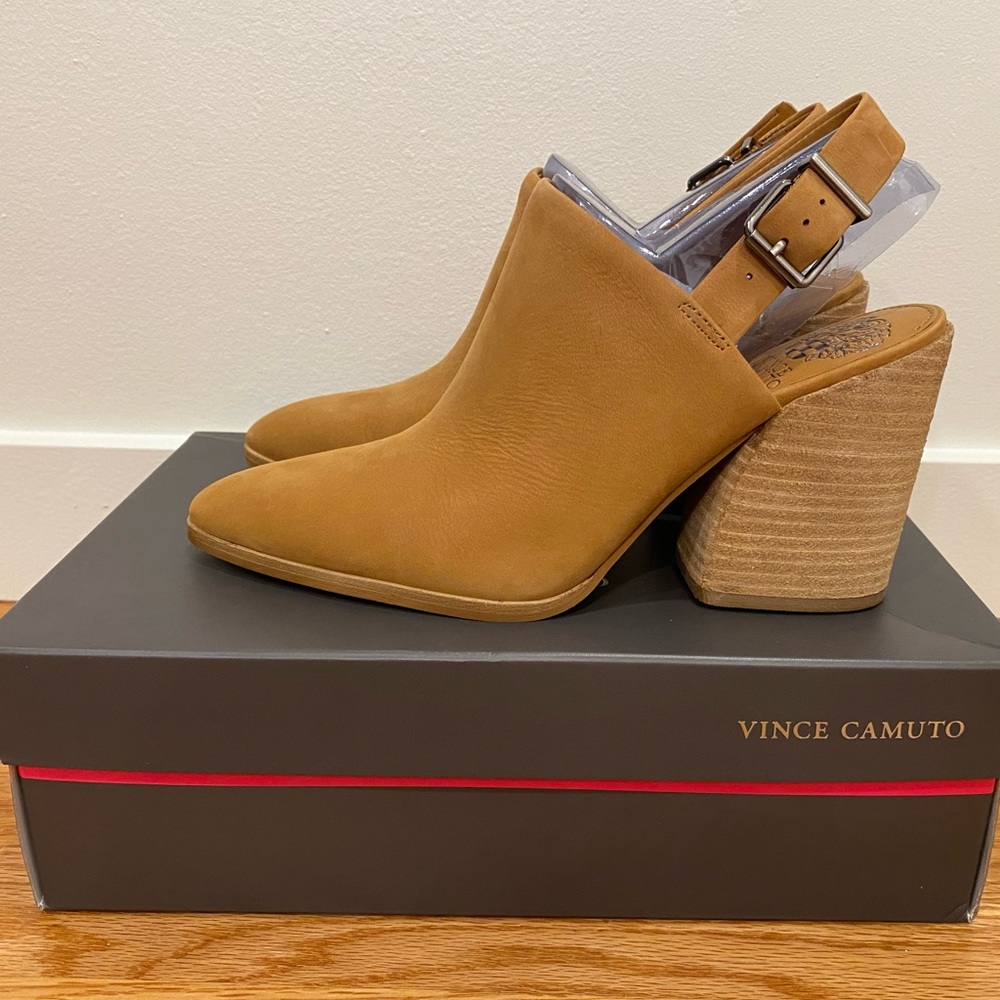 Vince Camuto Chemine Slingback, Saddle, Size 8.5 - Picture 1 of 10